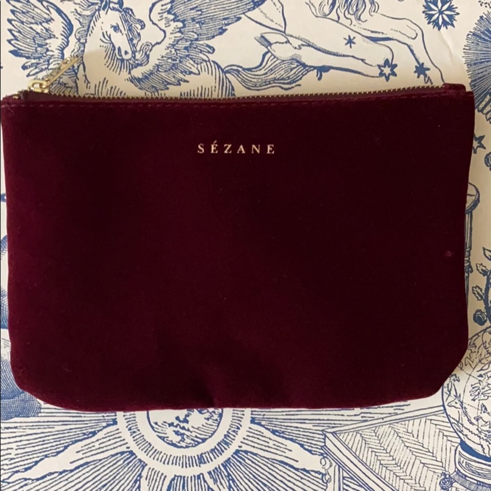 Sezane Velvet pouch
